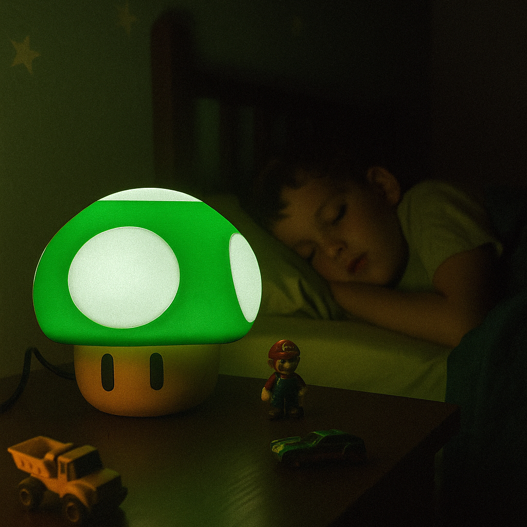 Lámpara Super Mario Mushroom