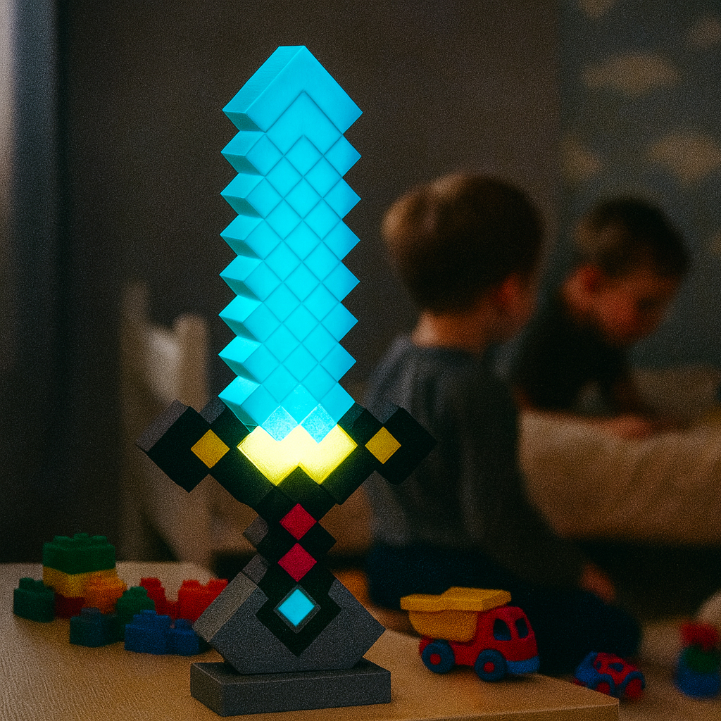Lámpara Espada Minecraft